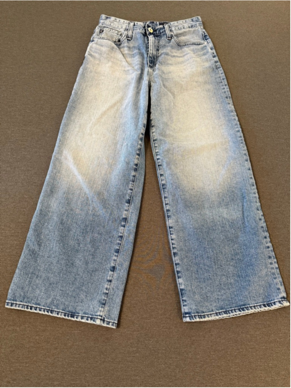 Adriano Goldschmied Etta High Waist Crop Wide Leg Jeans Size 27 - Picture 4 of 8